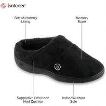 Isotoner Womens Classic Clog Non-Slip Foam Slippers - 葉子 - 查看 8