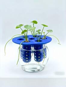 1个3D打印育苗架，圆形浮盘漂浮在水面上，加速幼苗生长，适用于客厅、卧室、厨房 - A - 查看 3