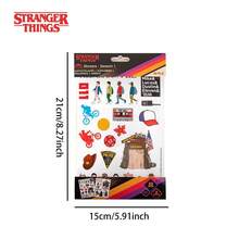 1 Set Of Netflix Stranger Things Cartoon Character Stickers, 4 Styles, Decorative For Notebook, Water Bottle, Phone, DIY Planner, Stationery, Collectible Gift For Fans - 1 Pack - View 8
