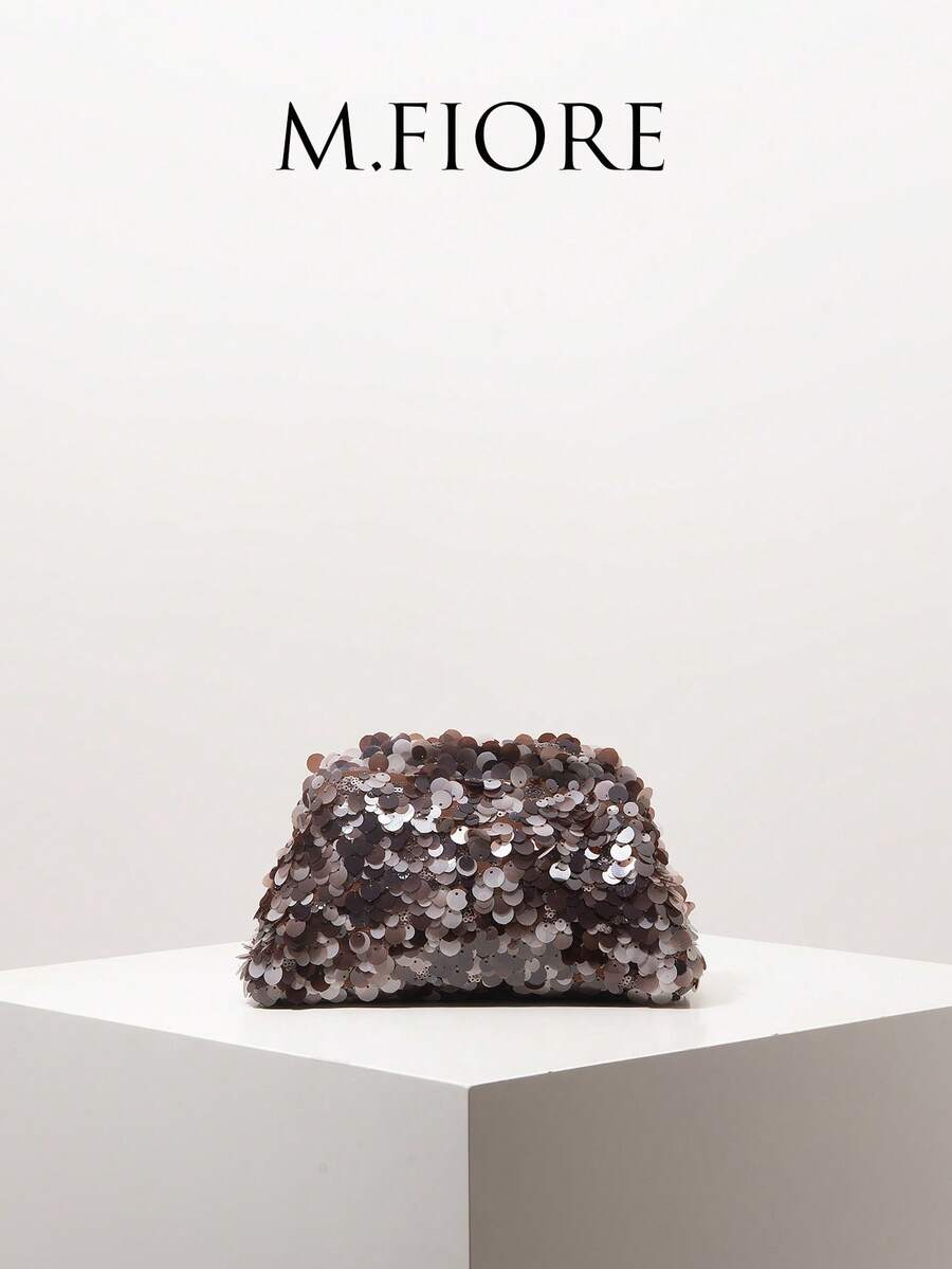 Women's Sequin Clutch Bag, Random Pattern, Suitable For Evening, Party, Ball, Wedding - Multicolor - View 1