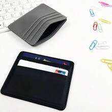 2PCS Man Purses Ultra Thin Mini Business Bank Credit Card Holder Wallet Simple Small Coin Cards Cover Pouch Case Bag - Multicolor - View 5