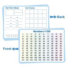 Lachilly 10张装可擦写白板卡，8英寸 x 11英寸小白板数轴120数字表十格图，数学教具加减法游戏，学生课堂必备教师用品，数学学习工具 - 彩色 - 查看 6