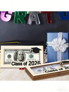 1/2个 2026届毕业礼物零钱收纳盒，木质卡包，现金信封钱包，DIY现金整理器，毕业/生日礼物（2026届） - 多款 - 查看 6