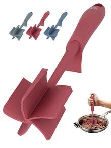 Upgraded Meat Mincer, Heat-Resistant Meat Crusher Suitable For Burgers, Ground Meat, Nylon Burger Mixer, Non-Stick Meat Grinder, Potato Masher And Mixer Tool - Multicolor - View 9