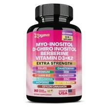 Zoyava Women's Inositol Supplement With Myo-Inositol & D-Chiro Inositol | Vegan Dietary Supplement | 90 Capsules (1 Bottle) - 1 Bottle - View 9