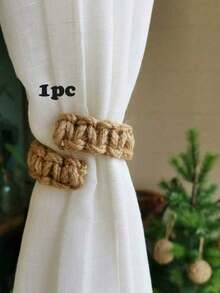 1pc/2pcs Decorative Twisted Rope Curtain Tie Backs, Suitable For Home Bedroom Living Room Curtains - Upgraded Version - View 5