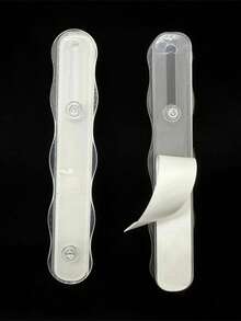 透明手机背贴，带可拆卸腕带支架，极简透明手机支架，带粘性腕带 - 彩色 - 查看 6