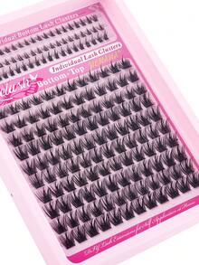 180 Stücke Flauschiges Wimpernverlängerungs-Set, enthält 5-7mm untere Wimpern & 8-16mm hochkapazitive breite -Wimpern, gemischte D-Krümmung, erzeugt natürliche, dichte, weiche, bequeme & leichte Kunstwimpern, langanhaltend & Wimpernbuch, geeignet für Alltag, Cosplay, Date & Party Make-up. - DD - Übersicht 5