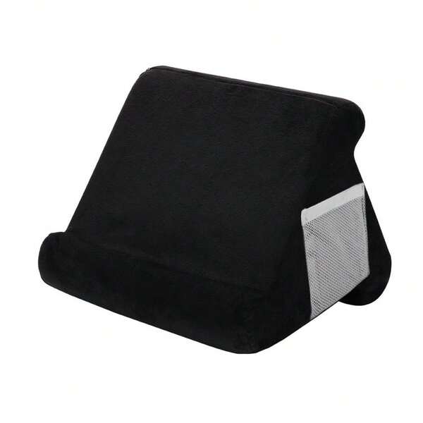 Coussin de genoux pour tablette – support pour tablette et smartphone au lit, en avion et en déplacement, deux repose-genoux inclinés en mousse à mémoire de forme pour lire et visionner en mains libres, compatible avec iPad et Kindle