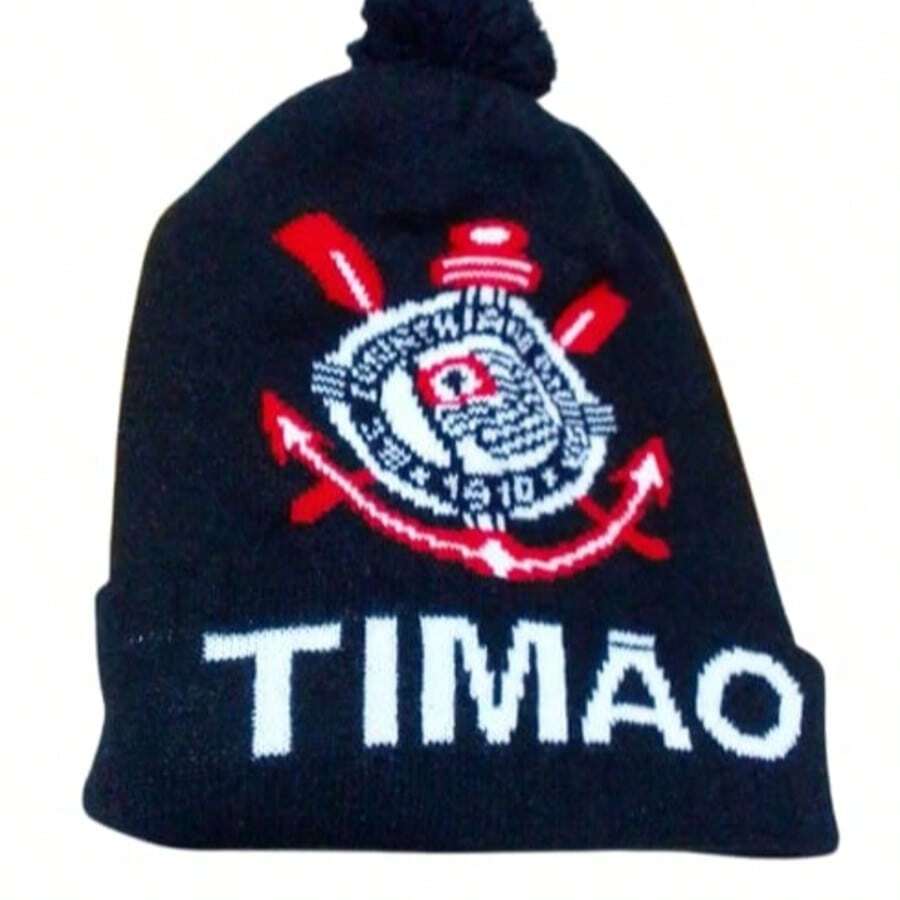 Touca de Lã de Time Corinthians - Branco - Visão 1