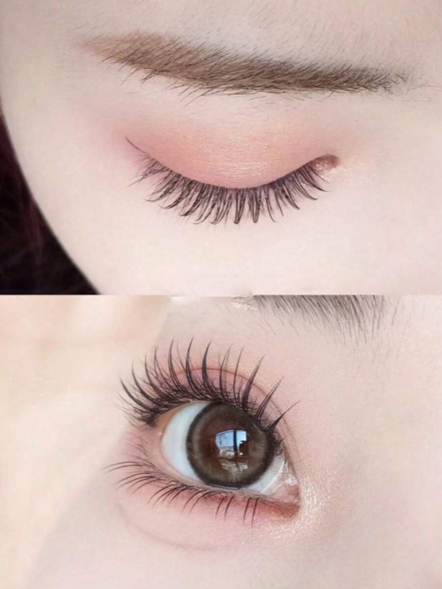 60pcs/Set Natural Eyelashes, Soft Lashes, Mini Devil C-Curl Lashes, Natural & Fancy Lash Clusters, Single Lash Clusters, Lightweight & Reusable, Perfect Makeup, Great Gift For Girlfriends, Family - View 1