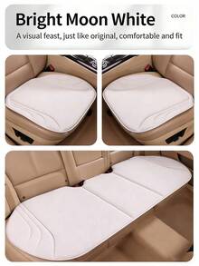 3pcs/Set Summer Car Seat Cushion, Winter Warm Plush Short Fur Seat Pad, Backless Single Seat Cushion - A - View 16