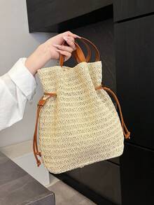 Niche Design Sense Shoulder Bag, New Commuter Bag With High-End Feel, Versatile & Large Capacity Durable Handbag - Beige - View 11