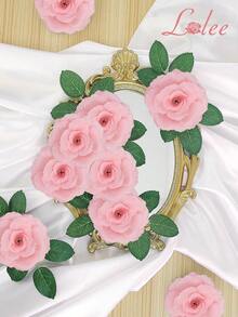 2pcs Women's Middle Eastern Festival Gold, Silver, Green, Orange, Pink, Blue Rose Flower Hair Clips, Casual Bohemian Hawaii Beach Party Elegant Halloween Christmas Accessories, Festival Outfits For Women, Girly, Christmas, Hair Accessories, Valentines Accessories, Head Accessories, Hairpin,Summer,Holiday,Travel - Multicolor - View 28