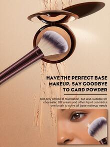 17PC Makeup Tools Set Including:15PCS Makeup Brush Set+2PCS Makeup Sponges+1pc Circular Powder Puffs - Burgundy - View 10