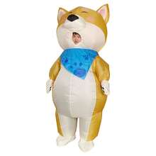 充气卡通狗服装，万圣节动物系列，角色扮演服装套装，万圣节节日庆祝派对配饰，礼物 - 彩色 - 查看 5