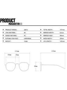 1 Pair Women's Tortoiseshell Cat Eye PC Frame Minimalist Casual Eyeglasses - Brown - View 11