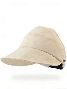 Women's Full-Face UV Protection Baseball Cap With Mask Hook, Versatile Design To Slim The Face, Duckbill Style - Openwork Baseball Cap - View 7