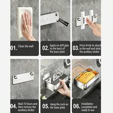 1pc Wall-Mounted Soap Dish, Detachable Drainage, High-End Bathroom Soap Holder, No Drilling Required - Soap Rack - View 10