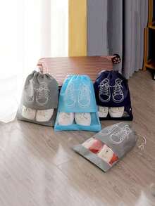 10pcs Shoe Storage Bag Wardrobe Organizer Non-Woven Shoe Bag Travel Handbag Waterproof Bag Clothing Classification Bag, Storage Bag, Travel Essentials,Clothing Storage Bag,Shoes Bag,Packing Cubes,Under Bed Storage - View 8