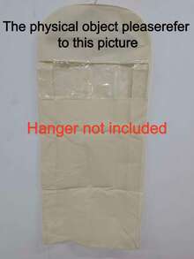 1pc Compressed Dust-Proof Garment Bag With Transparent Window - Space Saving Self-Compression Zipper Hanging Wardrobe Storage Bag - Multicolor - View 11