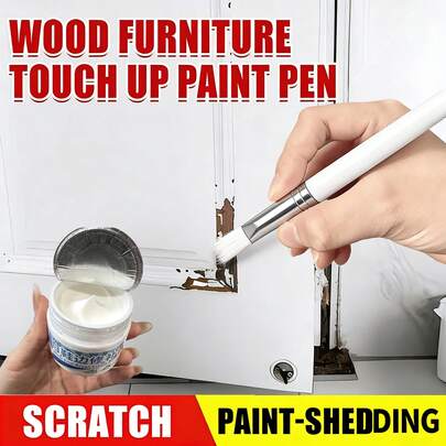 White Wood Filler Repair Kit, Includes Repair Tools - For Scratches And Damaged Areas On Furniture And Flooring, Can Be Sanded, Essential Tool For Woodworking Enthusiasts