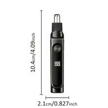 电动鼻毛修剪器，USB充电式鼻耳毛修剪器，男士无痛耳鼻毛修剪器，便携式鼻毛修剪器，长按开机，LED显示屏，迷你紧凑设计，USB接口快速充电 - 多色 - 查看 5