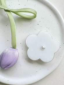 珍珠花朵韩版ins风手机支架，创意简约桌面可伸缩贴纸支架 - 彩色 - 查看 13