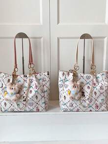 Fashionable Women's Handbag, Shoulder Crossbody Tote Clutch Underarm Small Square Backpack, Suitable For Daily Commute, Student, Leisure Travel, Lightweight Durable High-End Niche Design Bag - Multicolor - View 6