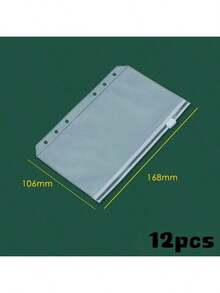 A6 PU Zipper Pouch Weekly/Monthly Budget Envelope Organizer, Cash Envelope System, Wealth Management Gift Set - 1 Cover + 12 Monthly Pouches, Back To School - Multicolor - View 13