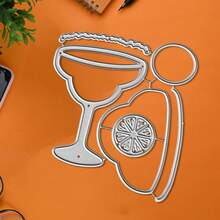 Creative Goblet Dies, DIY Scrapbooking Album And Embossing Stencil, Greeting Card Making Tool, Card Paper Cutting Crafts ,Gift Card Making Template Die Cuts. - Silver - View 7