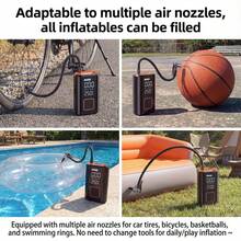 SUITU Car Tire Inflator, Portable Cordless Air Compressor, Rechargeable Electric Tire Pump With Digital Display, Led Light & Auto Shut-Off, Fast Inflation For Cars, Motorcycles, Bicycles And Sports Balls. 7.4V 1500mAh - Wireless - View 5