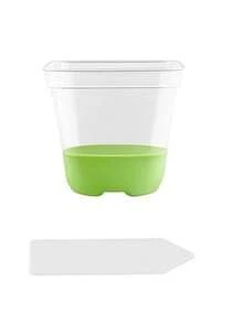 2pcs Reusable Silicone Seedling Pots, Square Planter Pots, Breathable, Root Control, Plant Nursery Cups - A - View 2