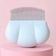 1/2pcs Pet Grooming Massage Brush, Designed To Easily Remove Cat Loose Hair With One-Click, Groom, Clean, Relieve Stress, Improve Fur Health - Multicolor - View 9