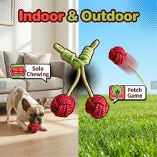Pet Cotton Rope, Small Cat, Small Dog, Cherry Chew Toy, Anti-Bite Toy, Small & Medium Dog Toy, Knotted Toy - Multicolor - View 8