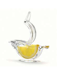 2件套优雅柑橘榨汁器套装，双腔手动柠檬榨汁器，适用于家庭酒吧和厨房，透明重型榨汁机 - 彩色 - 查看 14