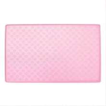 1pc Silicone Paw Print Pet Food Mat - Black - View 7