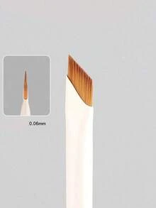 White Upgraded Precision Angled Eyebrow Eyeliner Makeup Brush, Ultra Thin Soft-Tipped Detailed Brush, Eyebrow Brush, Eyeshadow Brush, Brush,Giveaways - White - View 5