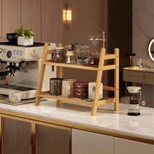 1pc Desktop Kitchen Organizer Rack, Spice Rack, Double-Layer Desk Organizer, Suitable For Office, Kitchen, Cup Holder, Christmas, Winter, Kitchen - Multicolor - View 11