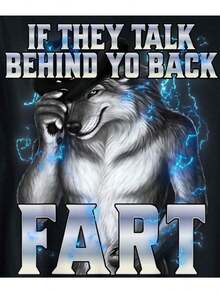 If They Talk Behind Your Back Fart T-Shirt - Black - View 2