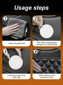 可重复使用的防滑汽车脚垫胶带 - 双面粘性防滑垫，适用于汽车地毯、家用地毯、沙发垫和床单，隐形地毯防滑胶带 - 固定貼 - 查看 9
