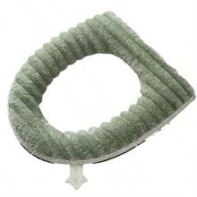 Toilet Seat Cover, Warm Toilet Cushion Suitable For All Seasons, Soft And Thick Bathroom Fabric, Washable And Comfortable, Reusable With Zipper Design - Multicolor - View 15