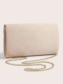 Women's Evening Bag, Fashion Clutch Bag Dress Matching Clutch, Cosmetic Bag, Lightweight Crossbody Bag, Suitable For Business, Commute, Wedding, Gala, Party, Holiday Gathering - Apricot - View 5