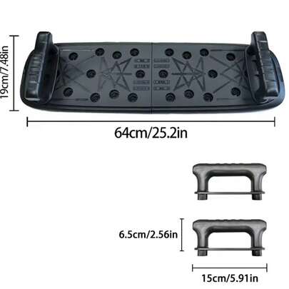 1 Set Multifunctional Foldable Push-Up Board With Handles, Portable Push-Up Fitness Equipment, Strength Training Device For Home And Gym Workout, Pushup Rack Trainer, Durable Strength Training Equipment With Space-Saving Folding Design, Suitable For Home And Gym Use, No Power Required