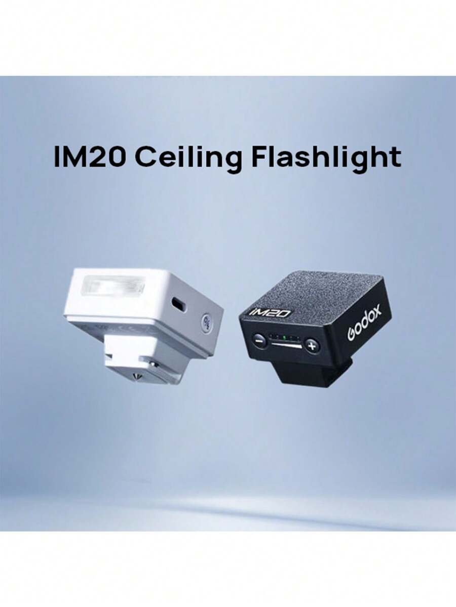 Godox IM20 閃光燈小型，熱靴介面通用型相機機頂閃光燈，五檔調節，精準補光，小方塊便捷，外拍、攝影、人像、數位微單 - 查看 1