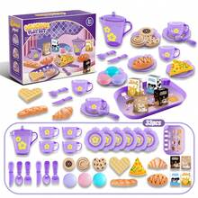 EDUVANKU Princess Tea Set Pretend Play Toys For Little Girls, Fun Imaginative Role Play Toy Birthday Gift - Multicolor - View 11