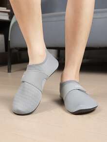 超薄透气赤足沙滩鞋，女士休闲套脚鞋，适合健身、瑜伽、训练，防滑速干 - 灰色 - 查看 6