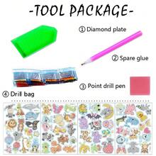 56pcs Diamond Painting Stickers, Cartoon Animal DIY Stickers For Freestyle Decoration - Sets - View 3
