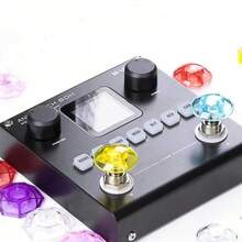 8pcs Colorful Candy Mushroom Style Stomp Box Footswitch Caps, Protective Covers For Guitar Effect Pedals - Multicolor - View 8