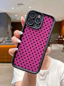Ốp điện thoại chấm bi cổ điển tương thích với Apple 17 AIR Pro Max, 16 Pro, 15 Pro, 14, 13, 12, 11 - Bề mặt mờ, độc đáo, sáng tạo, thiết kế - Tre đen hồng - Xem 7